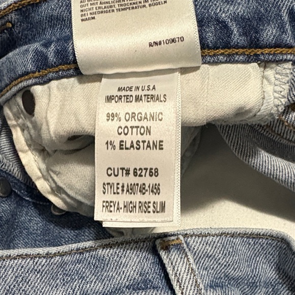 Agolde Light Blue Slim Leg Jeans - Picture 9 of 13